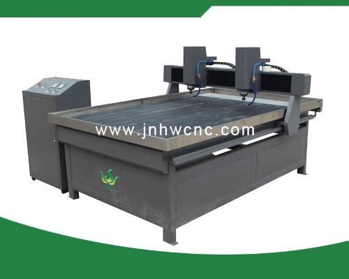 SW-1218 stone engraving cnc router machine with two spindle